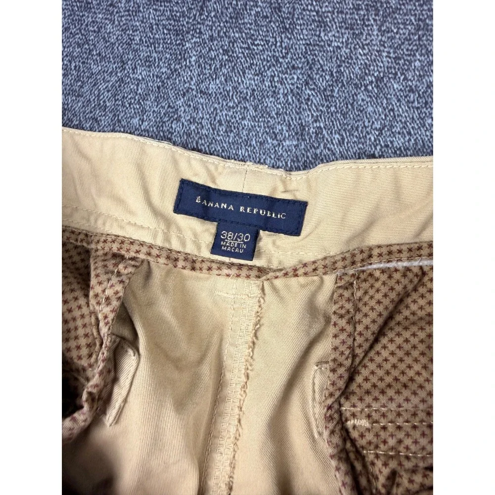 Banana Republic Vintage Y2K Paratrooper Cargo Pants Khaki Tan 38x30 Mens